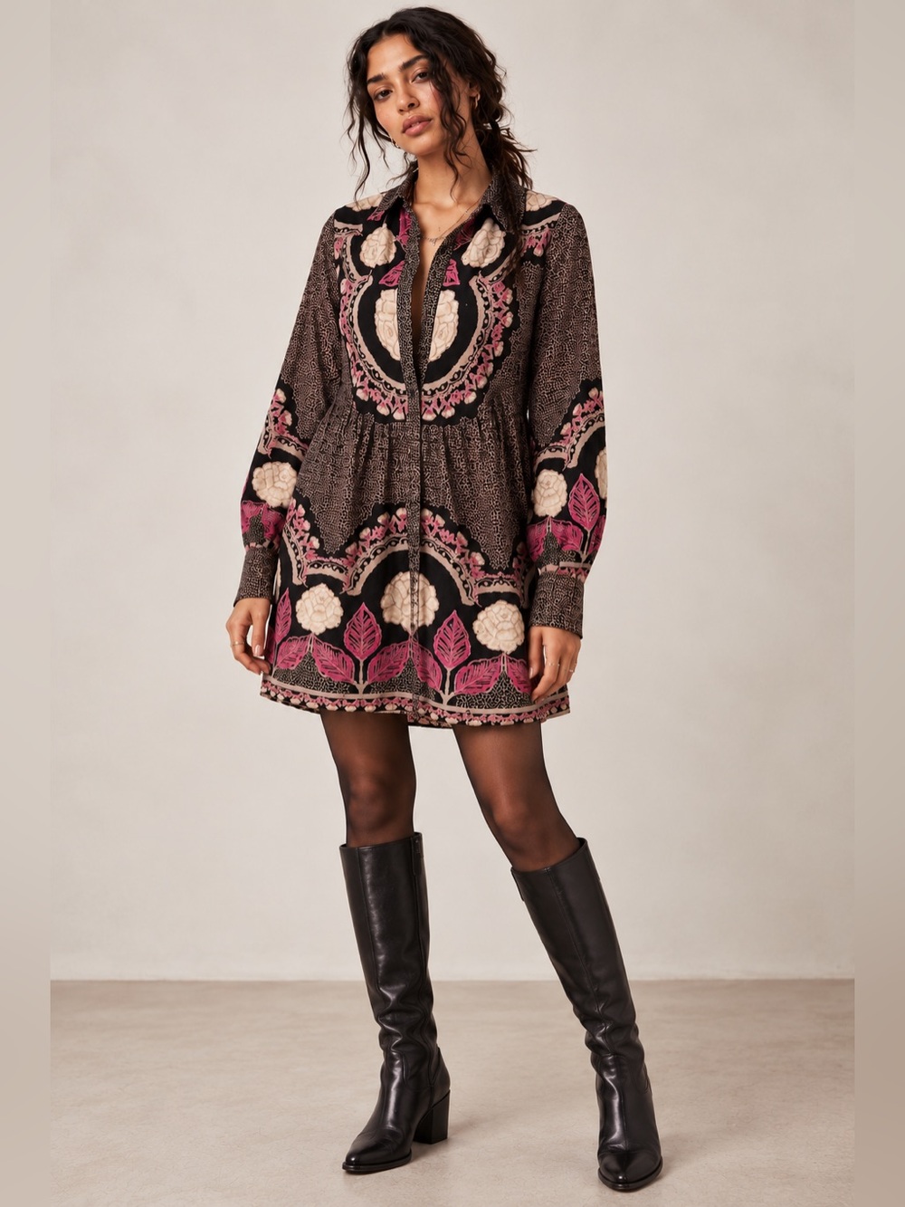 FREE PEOPLE SMELL THE ROSES DRESS SIZE SMALL
